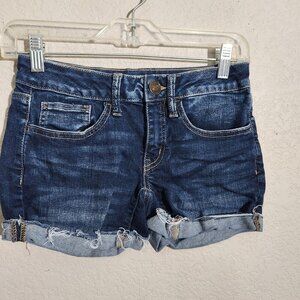 So Shorts Womens Size 0 Shortie Distressed Denim Jean